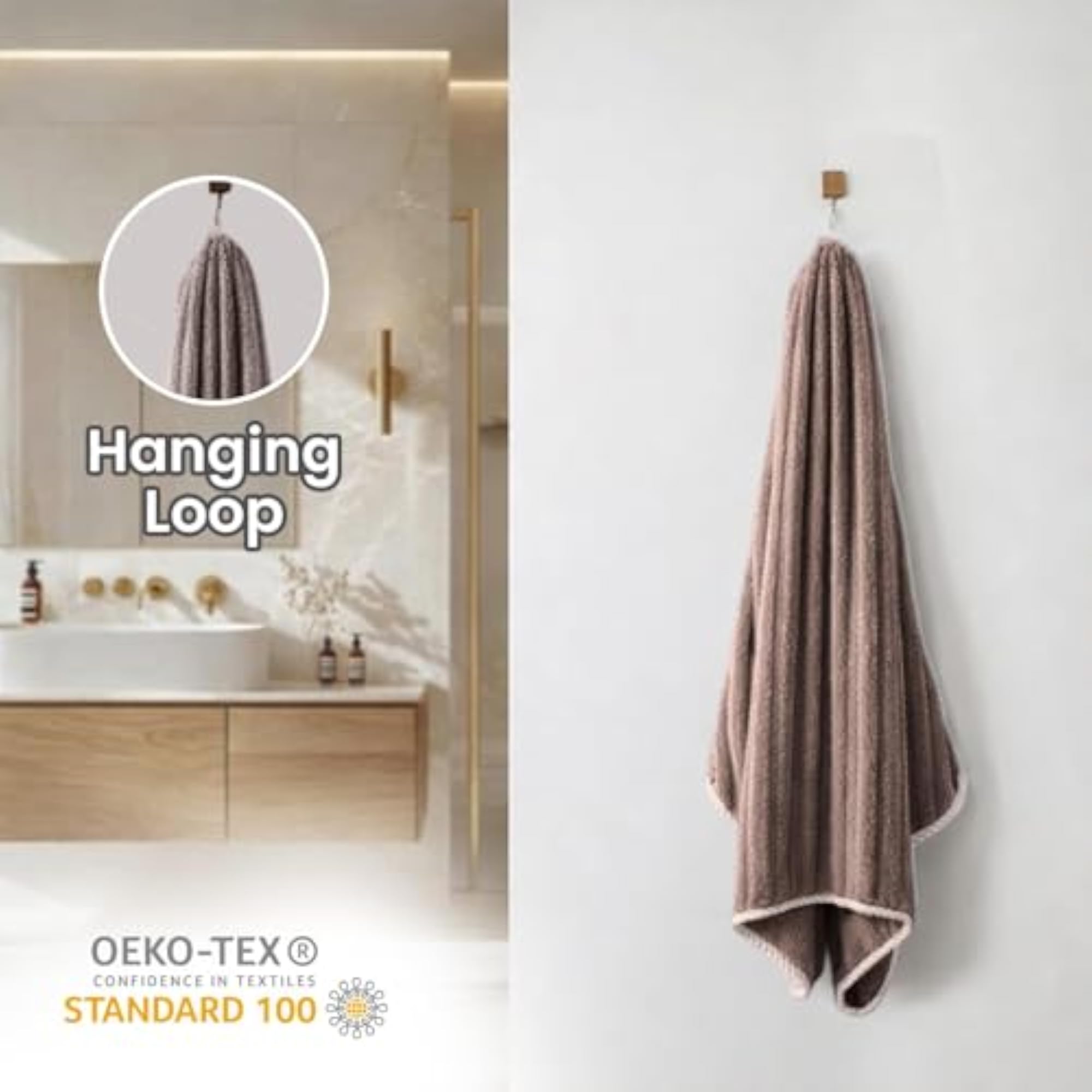 Microfiber Bath Towels, Soft & Quick Dry